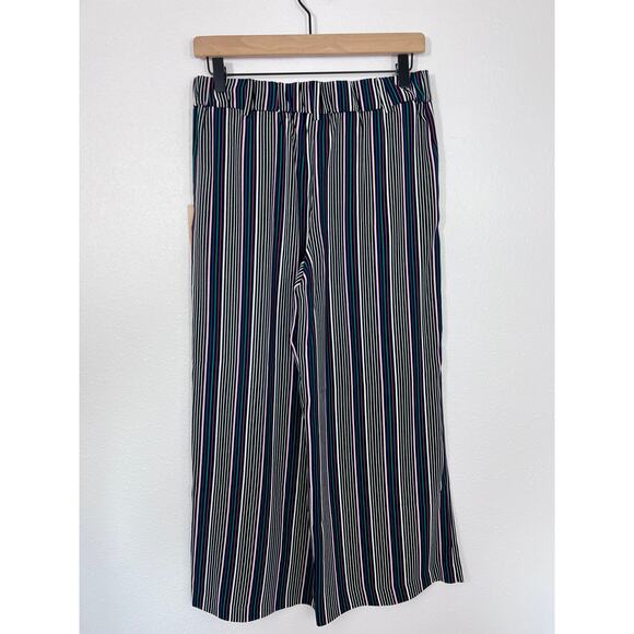 Halogen XS Striped Wide Leg Cropped Pants NWT Nordstrom - Picture 6 of 6